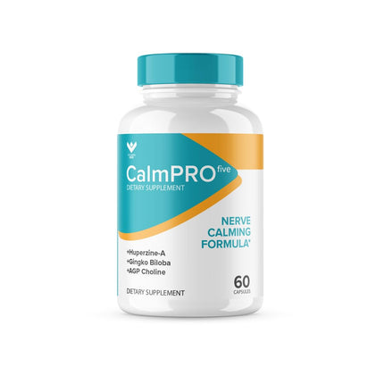 (3 PACK) CalmPro5 – Natural Nerve Calm Aid Supplement | 180 Caps | 3 Month Supply