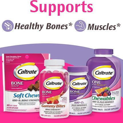 Caltrate Minis + Minerals – 150 Count (Pack of 2) | Calcium + Vitamin D3 + Zinc, Copper & Manganese