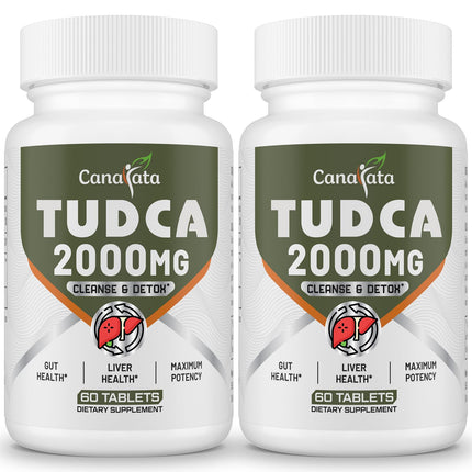 Canarata TUDCA 2000mg – Liver Detox, Bile Salts Support & Liver Health – 60 Day Supply