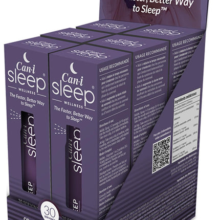 Feel Amazing Sleep Spray by Cani Brands – Fast Sleep Onset in 10 Minutes, All-Natural Sleep Aid for Adults, Six Pack 180 Servings