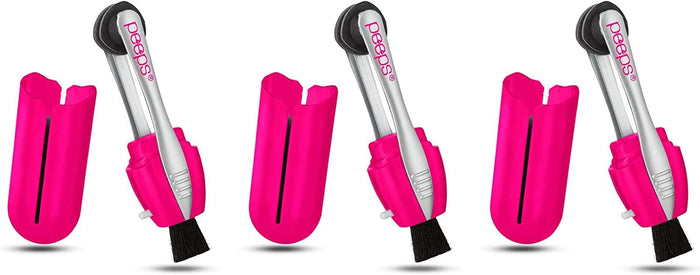 CarbonKlean Peeps Glasses Cleaner - Injected Pink, 3 Count | Carbon Microfiber Tech for Eyewear