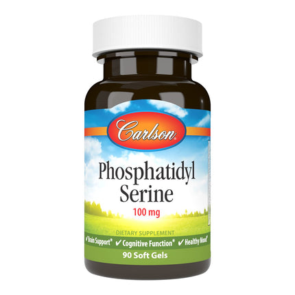 Carlson Phosphatidyl Serine 100 mg Non-GMO – Brain Function Support | 90 Softgels
