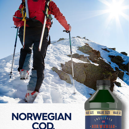 Carlyle Norwegian Cod Liver Oil - 16oz x3 Pack | Unflavored Liquid | Non-GMO & Gluten Free