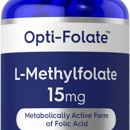 Carlyle L-Methylfolate 15mg - 120 Capsules | Non-GMO, Gluten Free | Opti-Folate