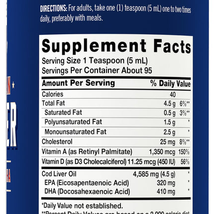 Carlyle Norwegian Cod Liver Oil - 16oz x3 Pack | Unflavored Liquid | Non-GMO & Gluten Free