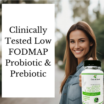 Casa de Sante Low FODMAP Synbiotic Probiotic & Prebiotic (60 Caps)