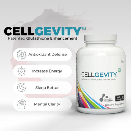 Cellgevity Advanced RiboCeine – 120 Veggie Capsules | 60 Servings