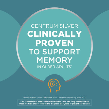 Centrum Silver Adult Multivitamin (80 Count) | Age 50+ | Vitamin D3