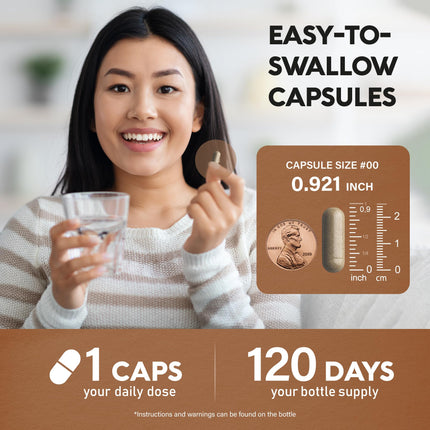 Ceylon Cinnamon Capsules - Extra Strength - 120 Caps - USA Made