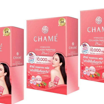Chame Hydrolyzed Collagen Tripeptide Plus - 3 Boxes, 10 Sachets