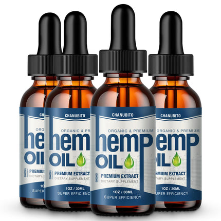 CHANUBITO 4 Pack Omega Oil Drops – Organic High Potency