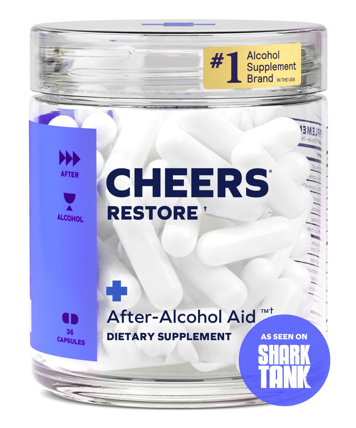 Cheers Restore | DHM + L-Cysteine Supplement for After-Drinking Support | 12 Doses