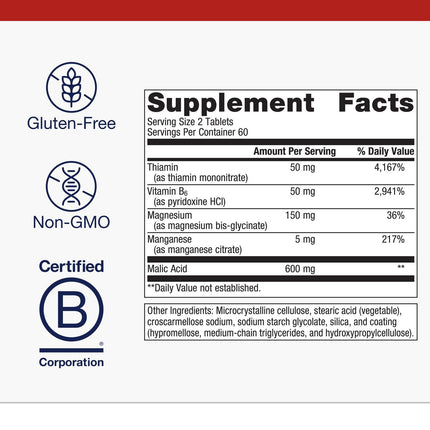 Metagenics Fibroplex – Magnesium, Malic Acid & B Vitamins (120 Tablets)