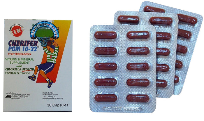 CHERIFER PGM 10-22 Capsule - Zinc, CGF & Taurine (30 Capsules)