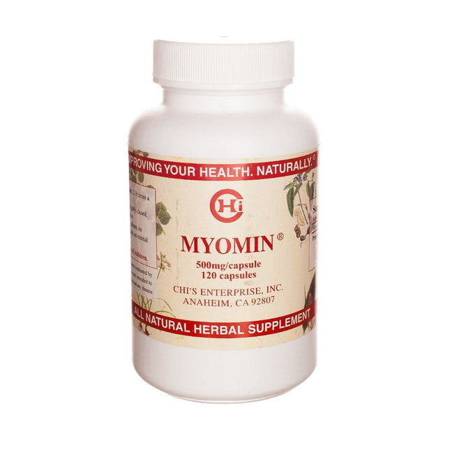 Chi's Enterprise Myomin 120-Capsule Bottle – 500 mg Each for Hormone Balance