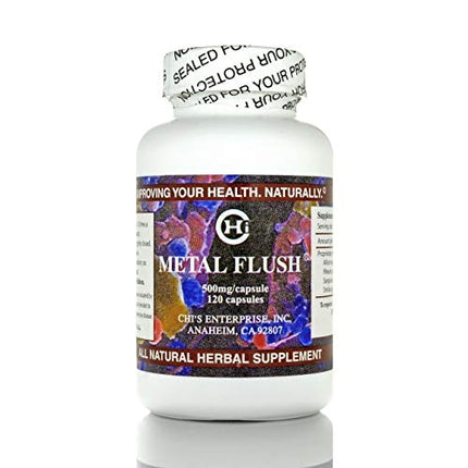 Chi's Enterprise – Metal Flush 120 Capsules | Detox Support Herbal Supplement