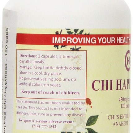Chi Enterprise Chi Happiness - 120 caps,450mg capsules