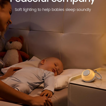 CHICWAY 2025 Mom's Choice Portable White Noise Machine with AI Cry Detection
