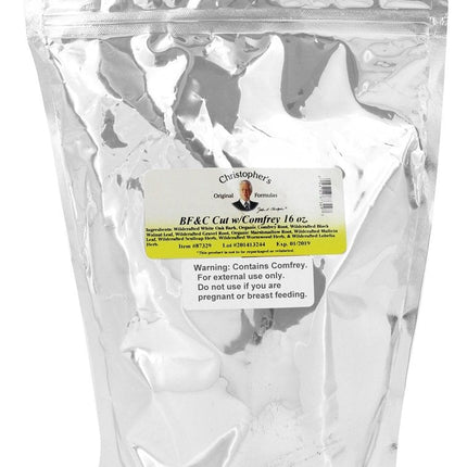 Christopher's Original Formulas BF&C Cut with Comfrey, 16 oz – Herbal Support for Bones, Flesh & Cartilage