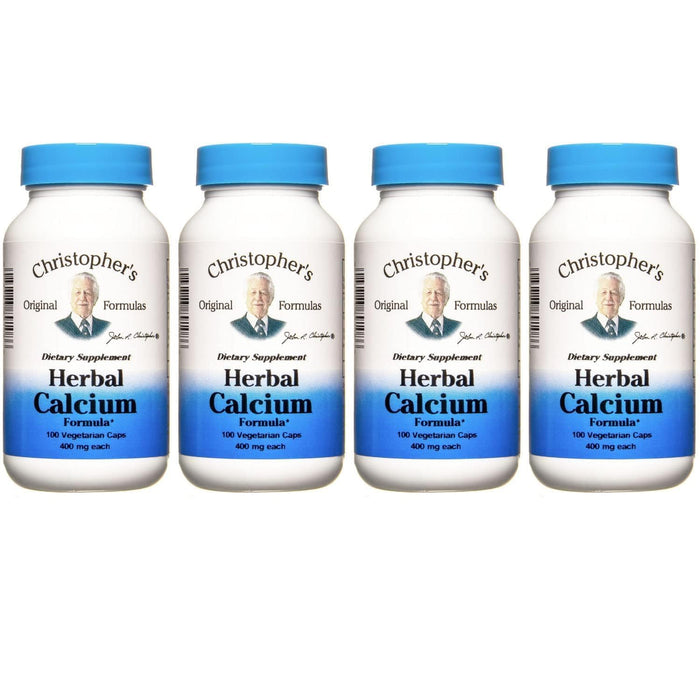 Christopher's Original Formulas Herbal Calcium - Natural Bone Support (4-Pack)