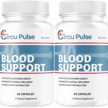 (2 Pack) CircuPulse Capsules - Official CircuPulse Blood Support Pills, Max Strength