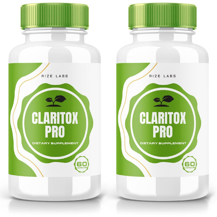 Rize Labs Claritox Pro Capsules 2 Pack - Vertigo Support | 120 Capsules