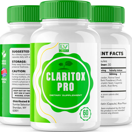(2 Pack) Claritox Pro – Advanced Capsule Support, 120 Capsules