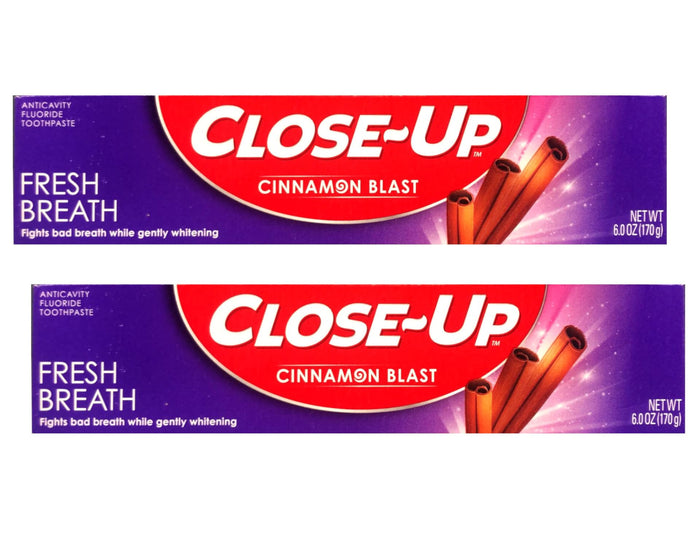 Close-Up Cinnamon Anticavity Fluoride Toothpaste 6 Ounce Pack of 2