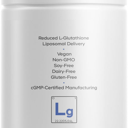 Codeage Liposomal Glutathione 1000 mg – High-Potency Reduced L-Glutathione, Liposomal Delivery, 60 Capsules