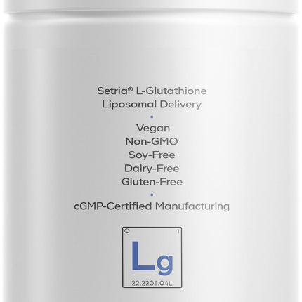 Codeage Liposomal Glutathione Supplement – 500 mg Setria L-Glutathione, Liposomal Delivery, Vegan, Non-GMO