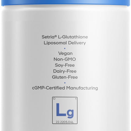 Codeage Liposomal Glutathione Supplement – 500 mg Setria L-Glutathione, Liposomal Delivery, Vegan, Non-GMO