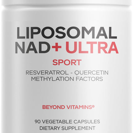 Codeage Liposomal NAD+ Ultra with Resveratrol & Vitamin B – 90 Capsules