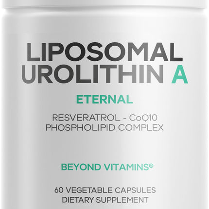 Codeage Liposomal Urolithin A 500mg + Resveratrol | Vegan, Keto, Non-GMO