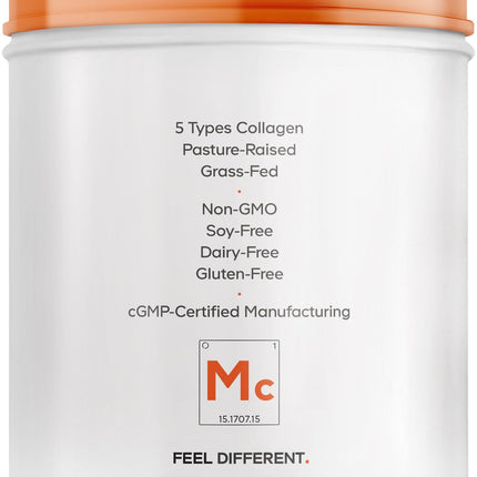 Codeage Multi Collagen Protein Powder – Unflavored, Grass-Fed & Hydrolyzed, 63 Servings, 2-Month Supply, Types I–X