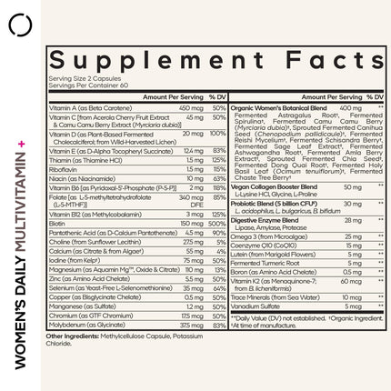 Codeage Women's Daily Multivitamin - 25+ Vitamins, Fermented & Vegan