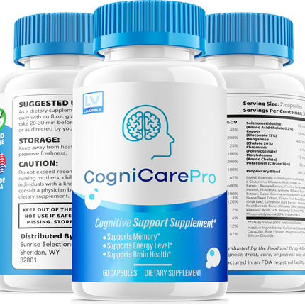 (3 Pack) Cognicare Pro Capsules – 180 Count for 3 Months