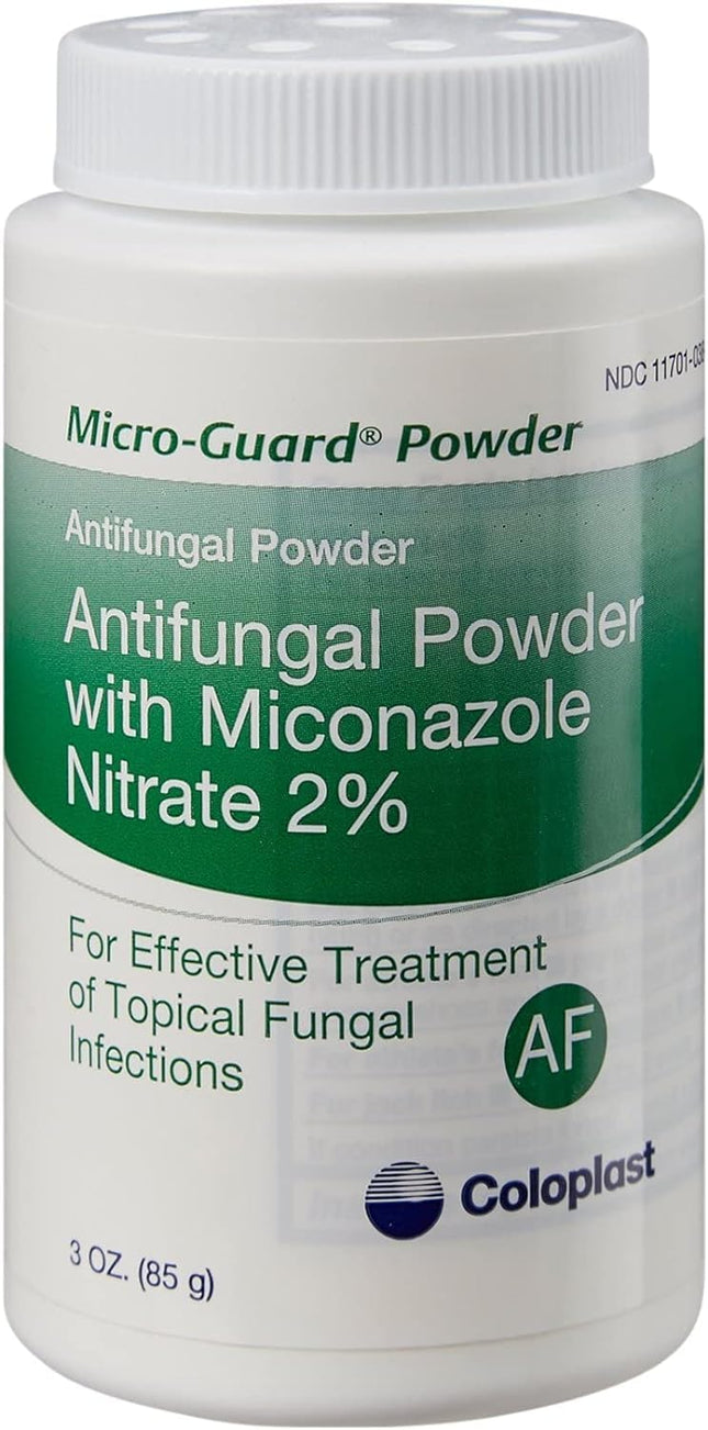 Coloplast Micro-Guard 2% Miconazole Nitrate Powder – 3 oz Shaker Bottle