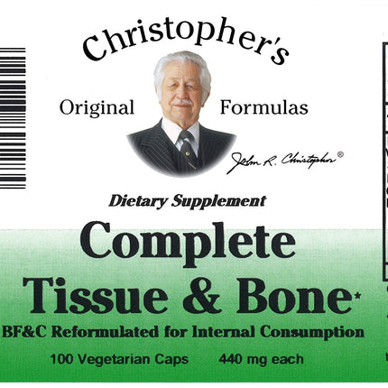 Christopher's Original Formulas Complete Tissue & Bone Formula – 100 Veg Caps