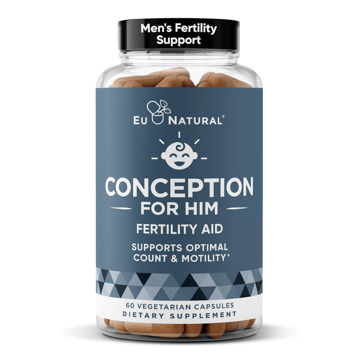 Conception For Him - Men's Fertility Supplements (60 Veg Soft Capsules) | Male Fertility Booster