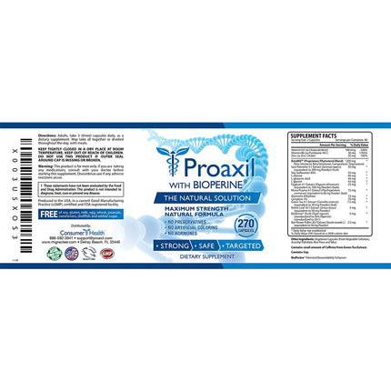 Consumer Health Proaxil – 270 Capsules for Prostate Health