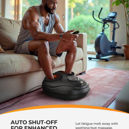 CooCoCo 2026 Upgrade Shiatsu Foot Massager with Heat and Remote Control – FSA Eligible