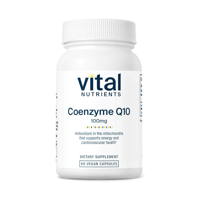 Vital Nutrients CoQ10 100mg – Vegan CoQ10 Supplement | Heart Health & Energy