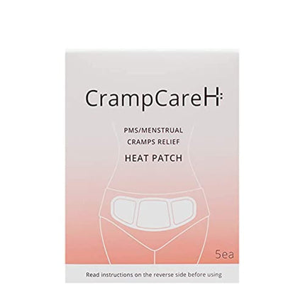 CrampCareH 5-Patch PMS Heat Patch with Wide Wings – FDA-Registered