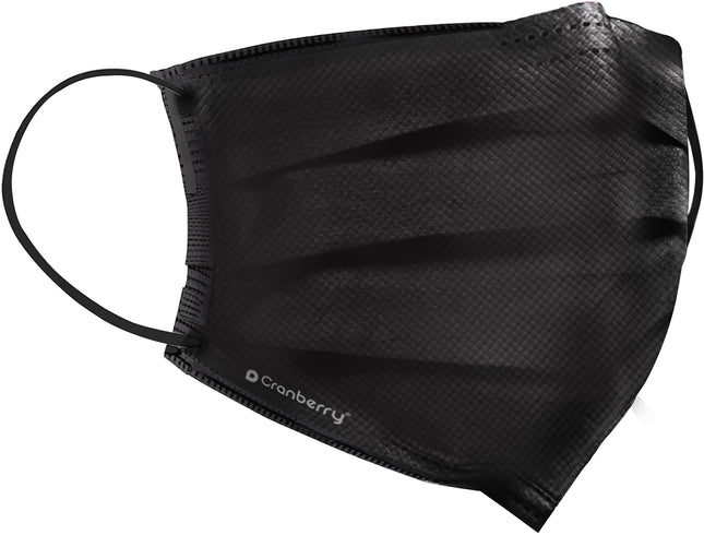 Cranberry USA C2900K Cranberry Carbon Earloop Face Masks, Black – Pack of 50 | ASTM Level 3