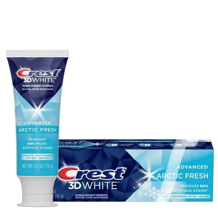 Crest 3D White Advanced Whitening Toothpaste Arctic Fresh 2.7 oz Value 2 Pack