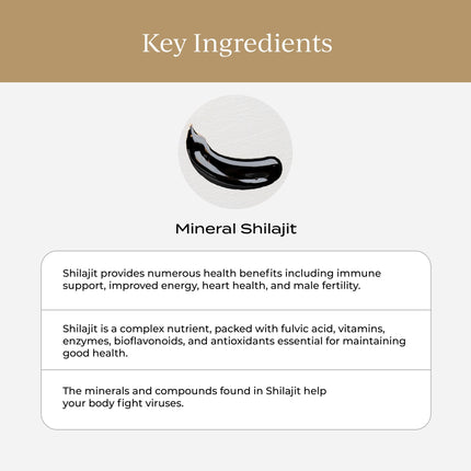 CYMBIOTIKA Pure Himalayan Shilajit Resin 500mg – 84+ Minerals, Fulvic Acid & Elemental Gold