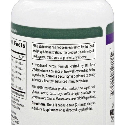 D'Adamo Genoma Security 60 Count | Personalized Nutrition