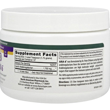 D'Adamo Personalized Nutrition Ara 6, 100 Gram