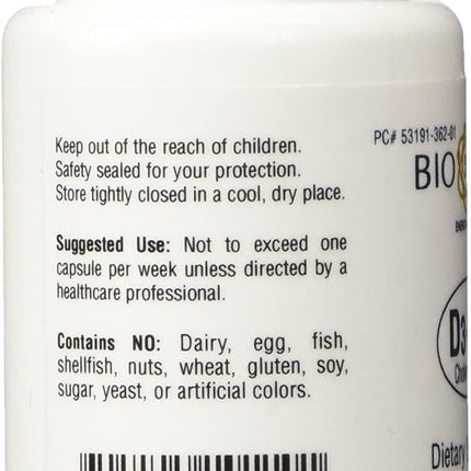 D3-50 50,000 IU Vitamin D3 - 100 Capsules Pack of 2 | Bio-Tech Pharmacal