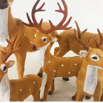 Christmas deer simulation elk Christmas window layout props desktop ornaments deer Christmas decorations